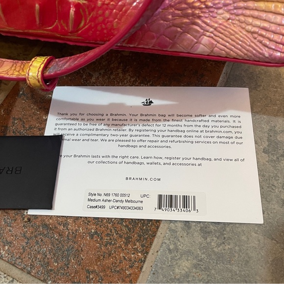 🥰NWT!!! RARE DESIGN!!! Brahmin MEDIUM ASHER IN DANDY!!! - Picture 12 of 16